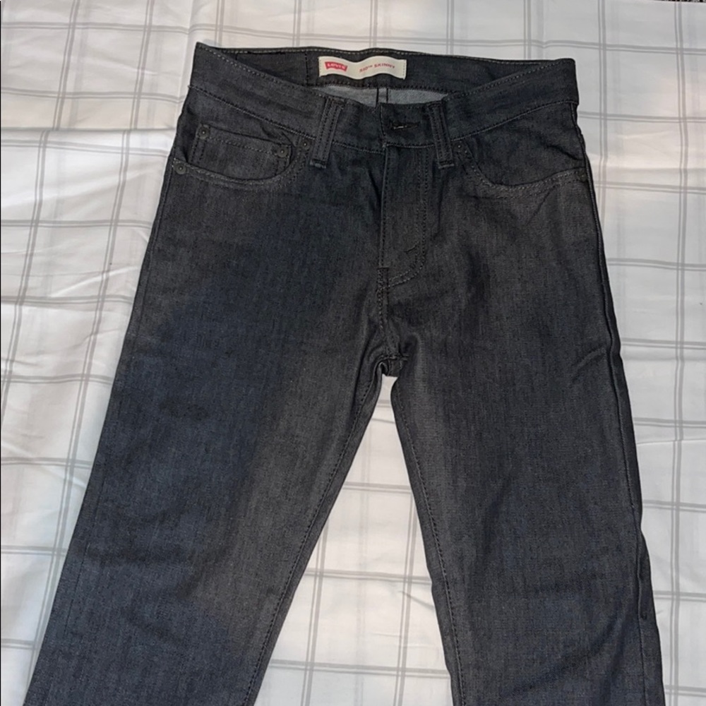 Boys Levi Jeans (Dark Gray)